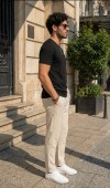 Erkek Siyah Basic T-Shirt 